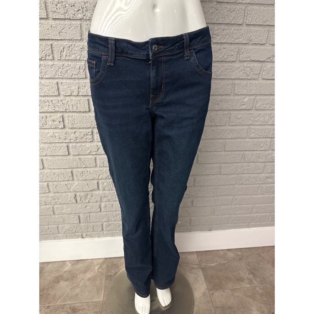 Divided Women Dark Wash Low Waist Flare Jeans Size 12